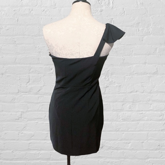 Laundry by Shelli Segal Black One Shoulder Dress 4 - Picture 7 of 10